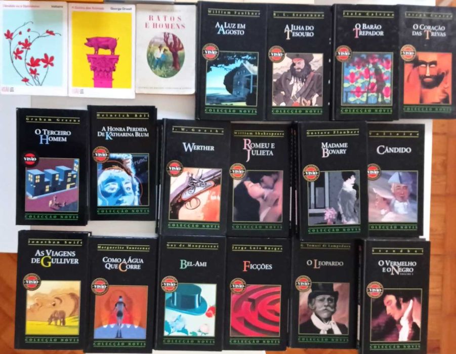 Saramago, Joyce, Sartre, Steinbeck, Calvino, Borges, etc