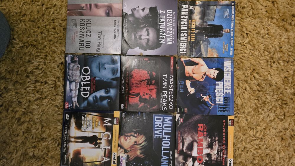 Filmy DVD zestaw 15 szt.