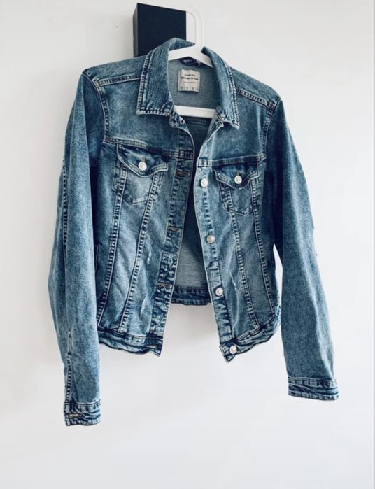 Kurtka katana jeansowa Stradivarius basic