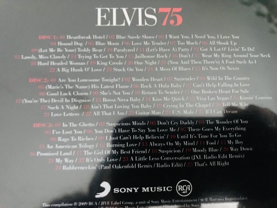 Box CD’s Triplo ELVIS PRESLEY 75 th Aniversary