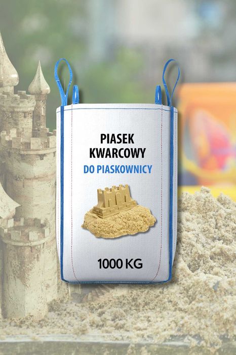 NAJLPESZY piasek do piaskownic +ATEST, żłobki, przedszkola TONA BIGBAG