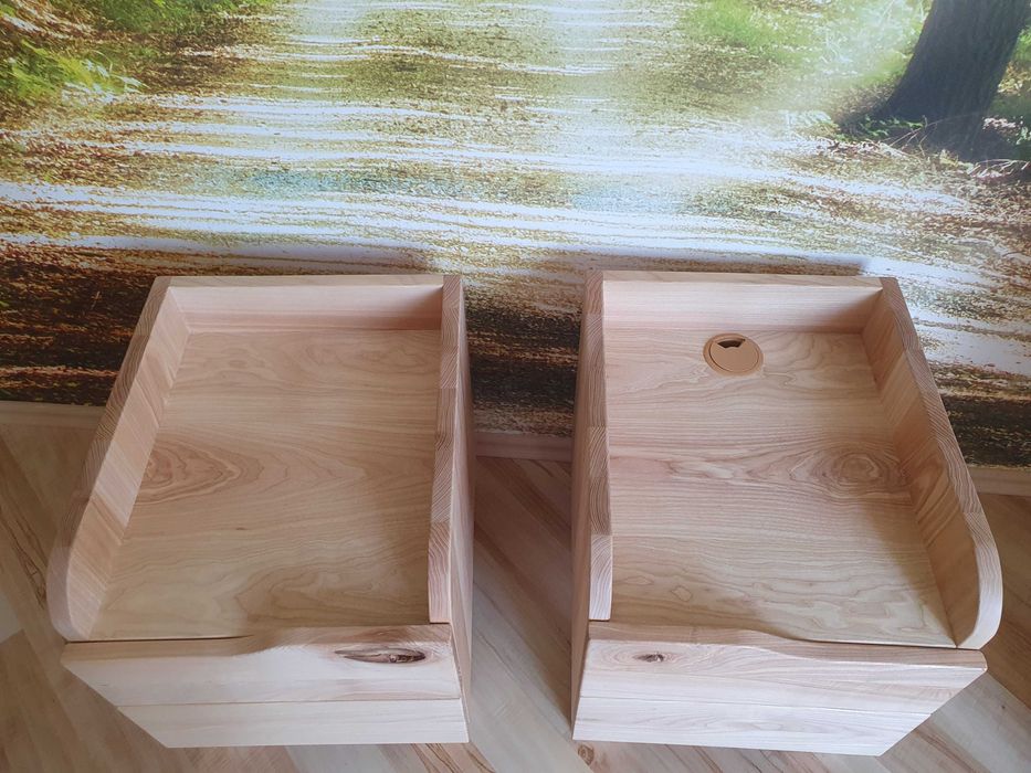 Szafki nocne 2x Lite drewno jesionowe