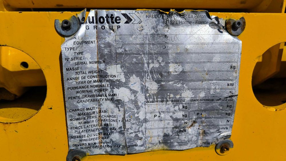 Elektryczny podnośnik nożycowy HAULOTTE Compact 8 Rok produkcji 2011
