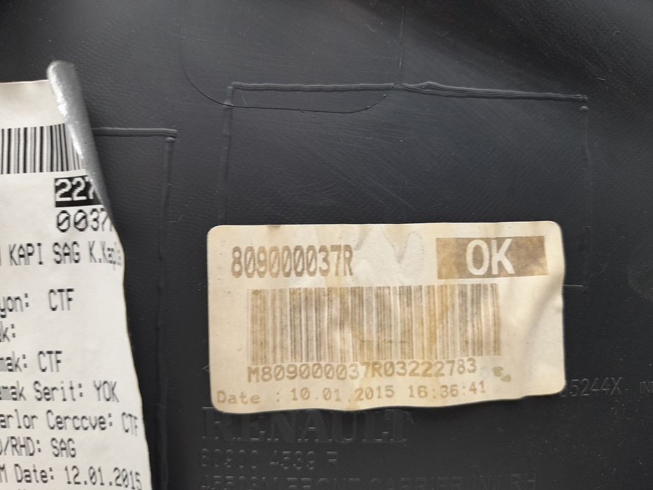 Forra porta / quartela frente direita RENAULT Clio IV (BH_)