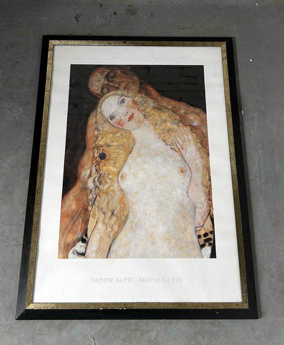 Plakat artystyczny "Adam i Ewa" Gustaw Klimt