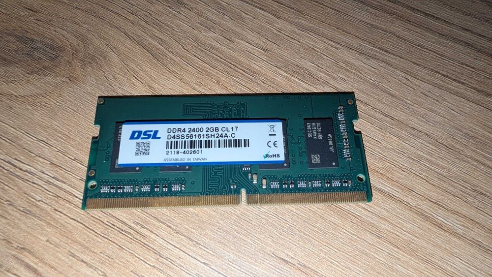 RAM SO-DIMM DDR4 2GB DSL 2400MHz - Barata e Funcional