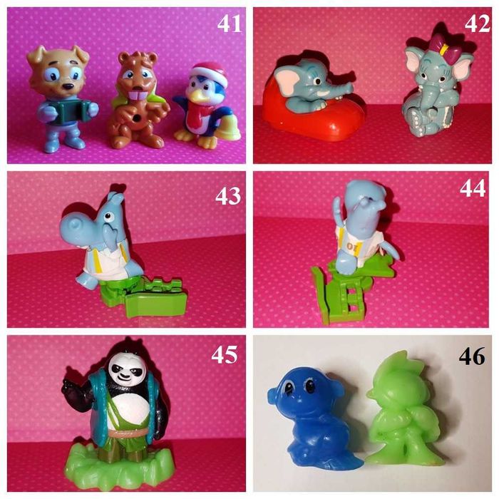 Киндер, фигурки Kinder разные, есть новые, игрушки старая коллекция
