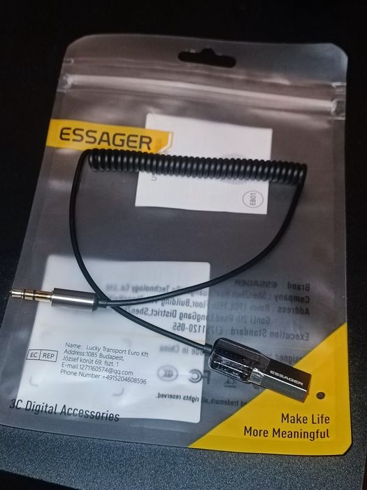Essager Hands - free Bluetooth aux адаптер, замена fm трансмиттера