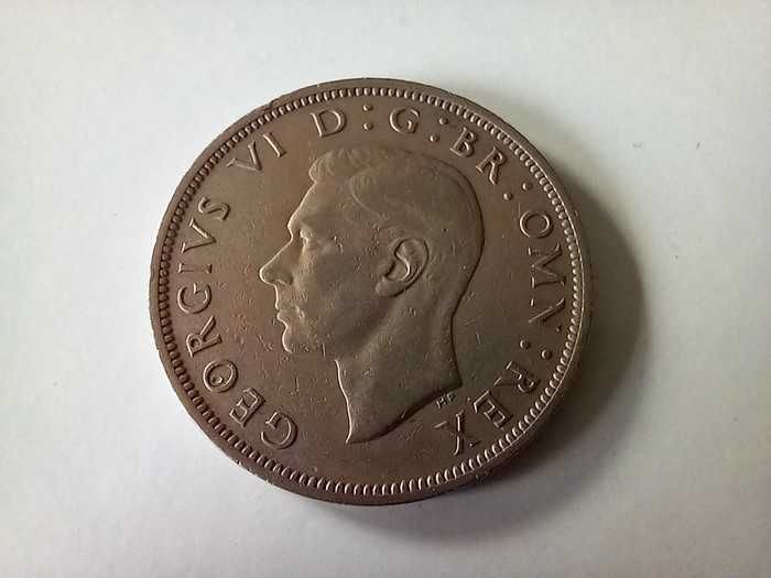 Moneta half Crown 1947 r