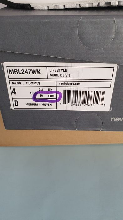 Sneakersy nowe sportowe New Balance modne Rozmiar 36