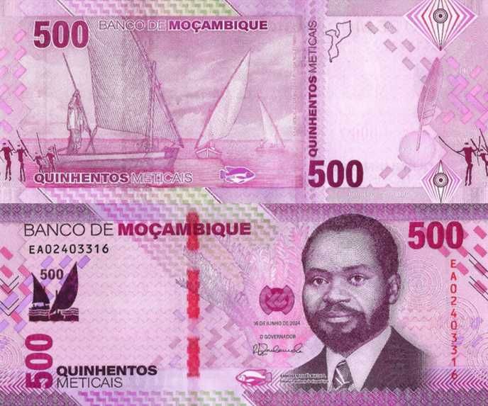 Moçambique, 500 Meticias, 2024, nunca circulado