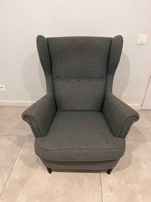 fotel IKEA STRNDMON uszak szary