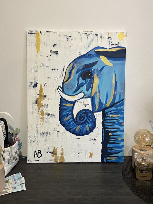 Картина для оформлення інтерʼєру 60*45 СЛОН