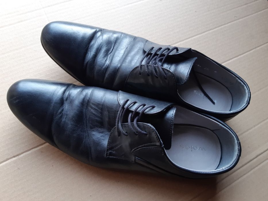 Buty garniturowe, trzewiki Wojas skóra  r. 45