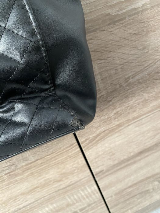 Torebka torba damska na łańcuszku złotym shopper A4