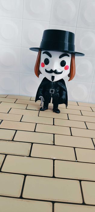 V jak Vendetta Figurka 3D  | Guy Fawkes | Kolekcjonerska Dekoracja