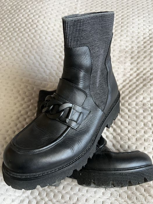 Botki skórzane 38