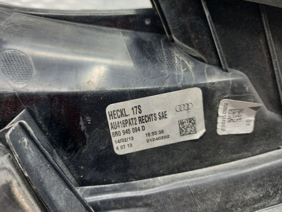 Фонарь правый в крышке 8R0945094D для Audi Q5 2012-2017