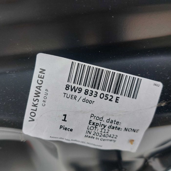 Drzwi prawe tył Audi A4 / S4 Avant B9 nowe oryginał
