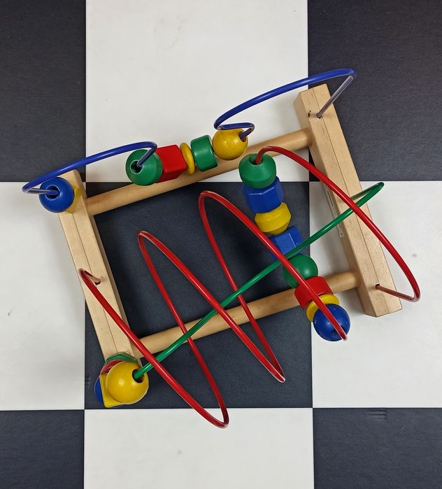 Zabawka edukacyjna przeplatanka drewniana IKEA Montessori
