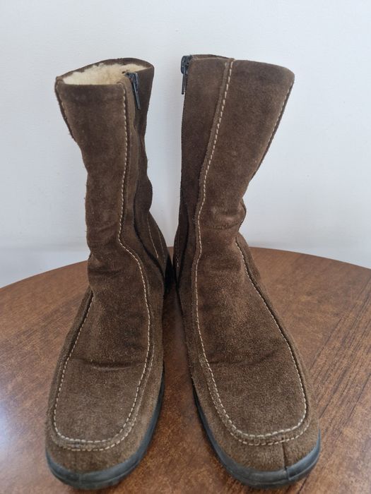 Botki Rieker zamszowe