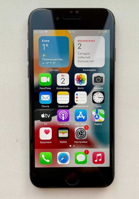 IPhone 8, Space gray, 64 GB Айфон 8 черный 64 ГБ: 6 500 грн