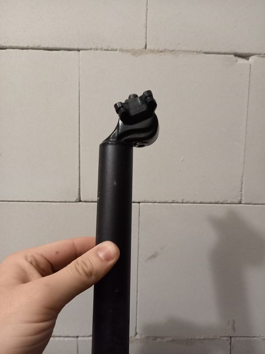 Sztyca rowerowa aluminiowa czarna 31.6 mm