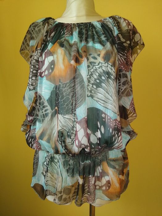 bluzka zwiewna motyl m/l