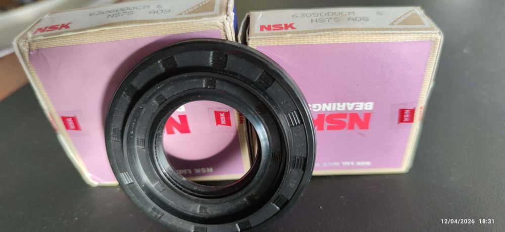 Kit de rolamentos + vedante para reparação de máquina de roupa