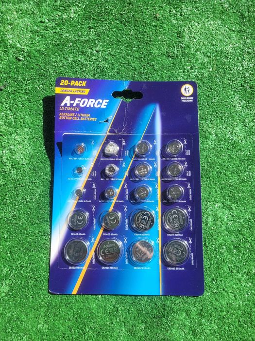 Baterie litowe guzikowe A-Force 20 sztuk