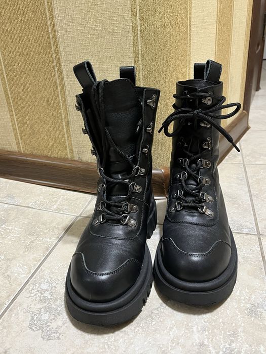 Зимові шкіряні черевики