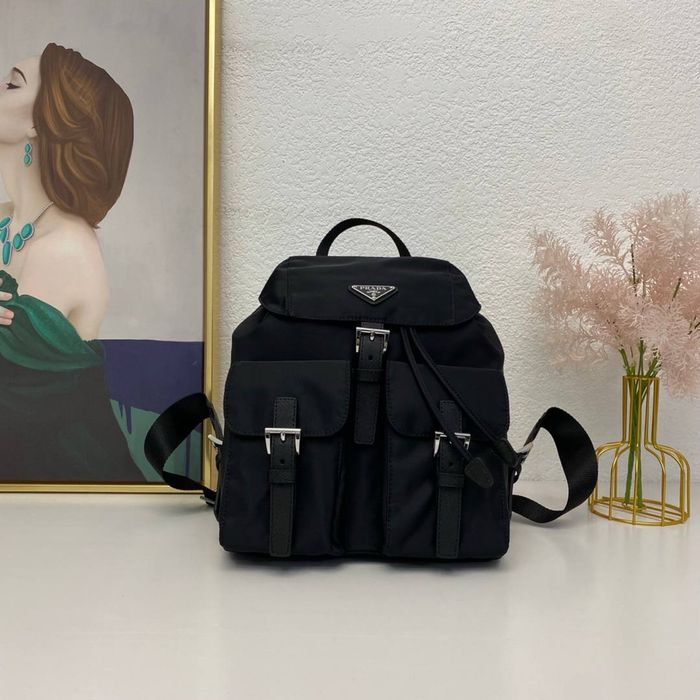 Рюкзак Prada Re-Nylon 1BZ039 чорний чоловічий унісекс черный мужской