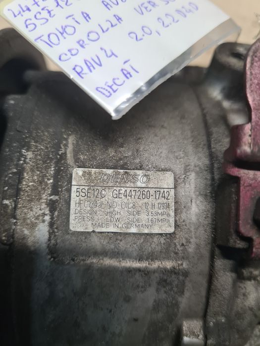 Компрессор кондиціонера Toyota Avensis T25 Auris Corolla Verso Rav 4