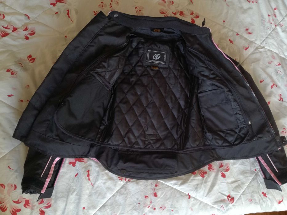 Casaco blusão motard Caparica Peles com protecção