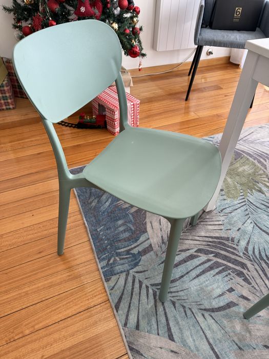 Cadeiras verdes - conjunto