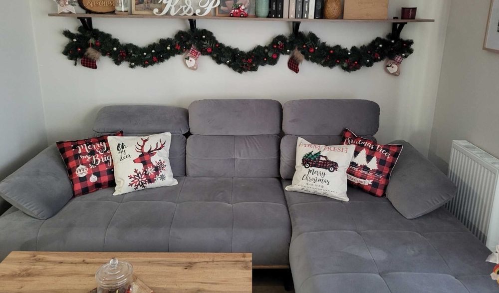 XXL 300CM Girlanda Świąteczna Choinkowa Stołowa Zielona Na Okno Schody