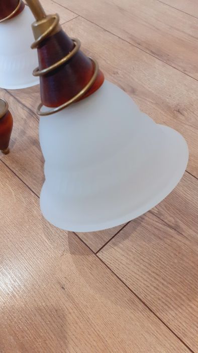 Żyrandol bardzo ładny z prl mosiężny