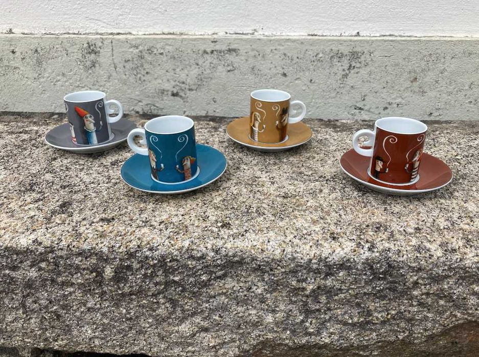 Conjunto de 4 chávenas de café SPAL
