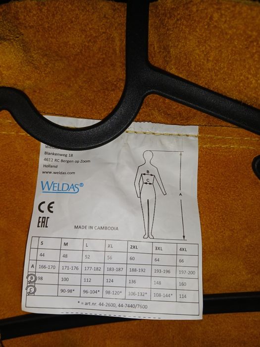 Kurtka spawalnicza weldas