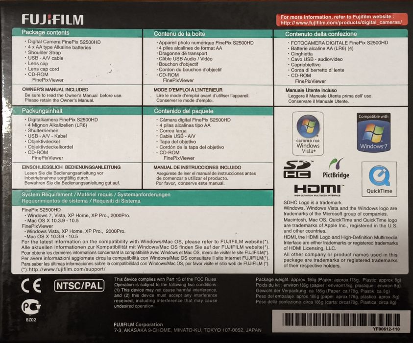 Fujifilm FinePix S2500HD