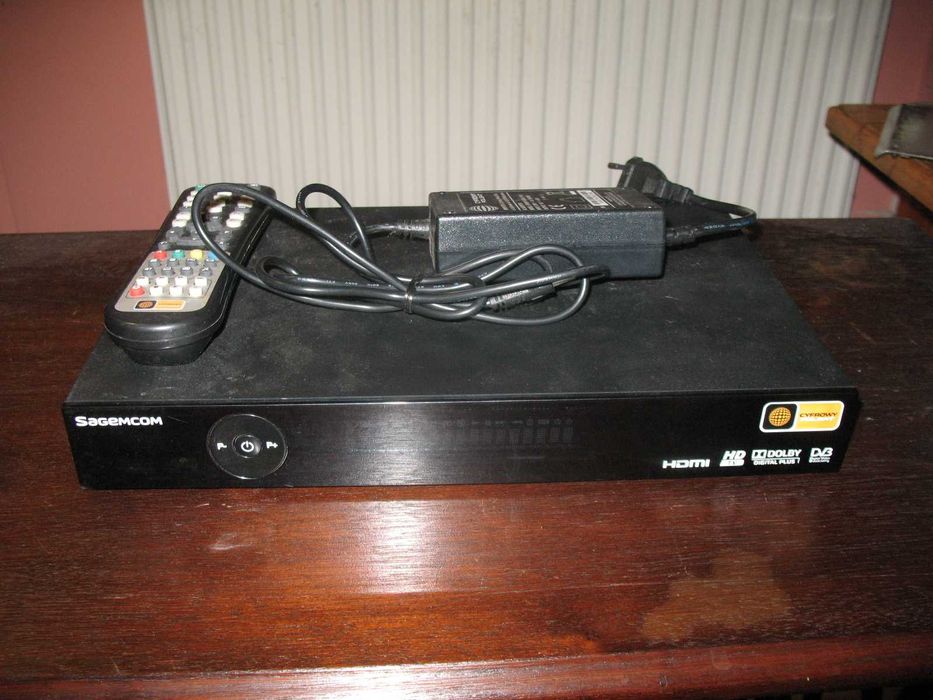 sagemcom dekoder polsat z dyskiem 320gb, pilot, zasilacz