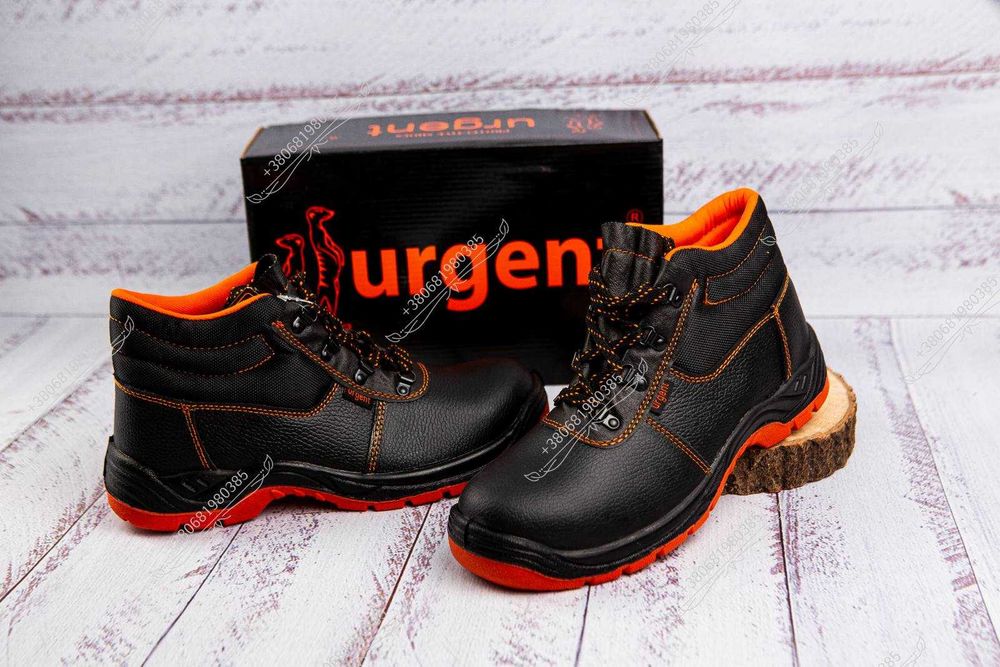 Робочі черевики з металевим носком, спецвзуття зручне, Польща