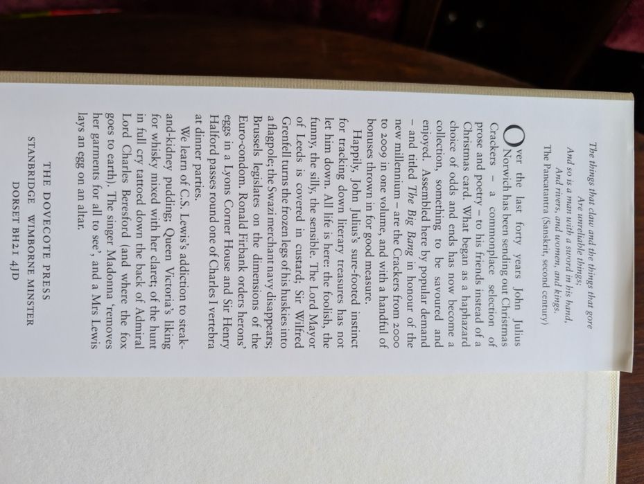 Christmas Crackers, John Julius Norwich