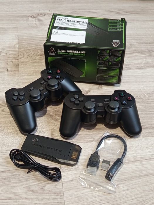 Mini konsola retro Game Stick Lite 4K + 2 bezprzewodowe kontrolery – 1
