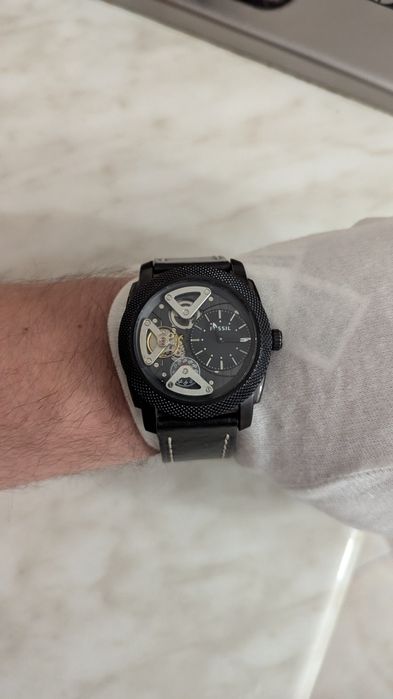 Часы Fossil automatic ME 1121, 1122, годинник США скелетон
