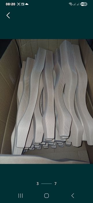 Ножки мебельные кабриоль из дерева