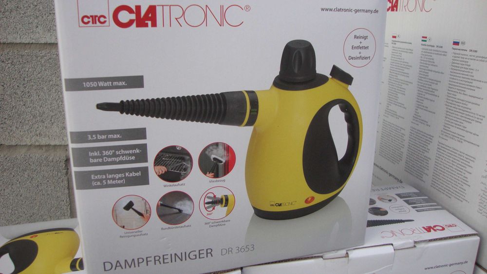 Пароочисник 3653 пароочиститель 3280 Ручний Пароочисник Clatronic