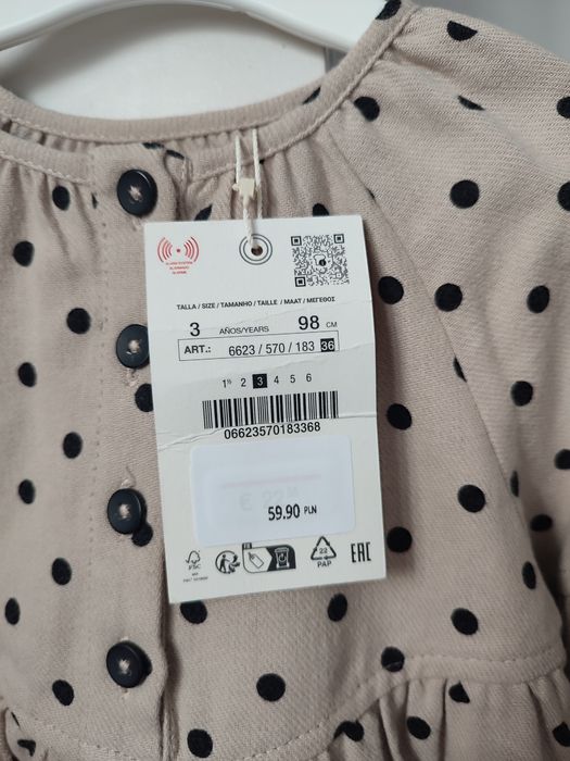 Sukienka Zara 98 NOWA