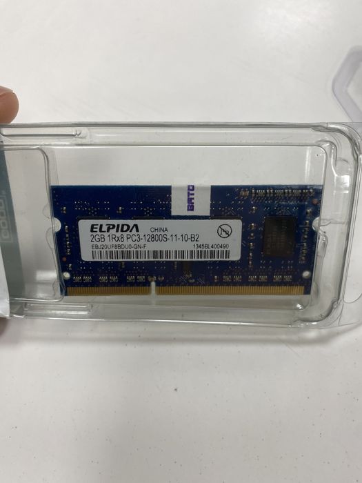 Оперативна памʼять DDR3 2gb 1600 МГц 1gb 1333 МГц
