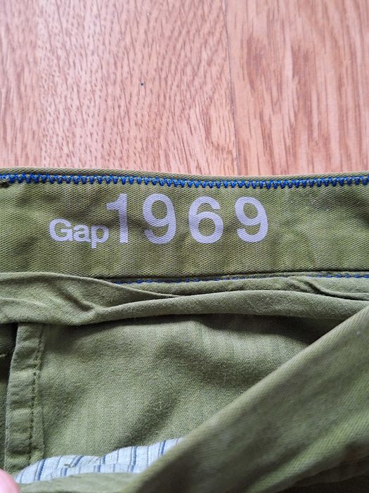 Брюки Gap 1969 SLIM 32x32 зелені